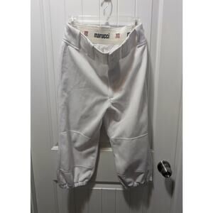 NEW! Marucci White Elite Tapered Short Baseball Pants Men's Size S